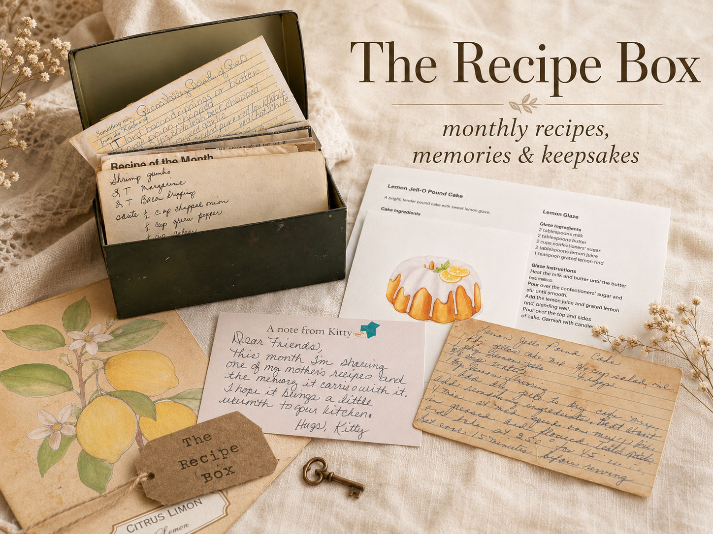 The Recipe Box Monthly Snail Mail Club