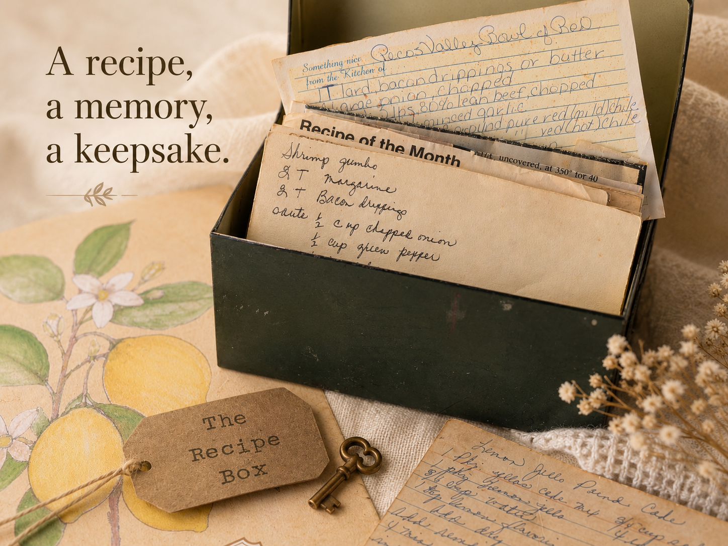 The Recipe Box Monthly Snail Mail Club